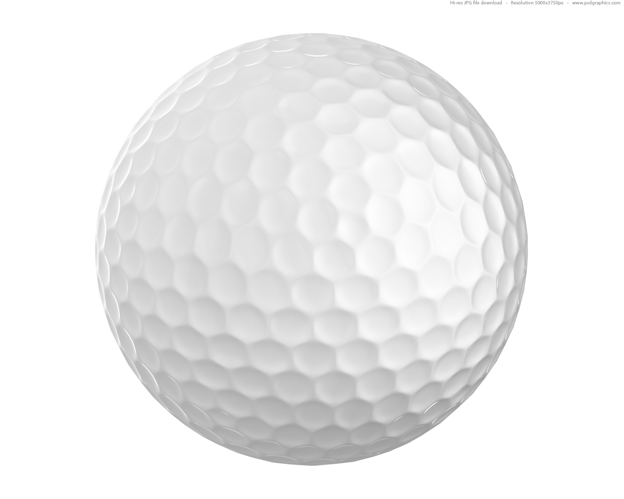 a white golfball